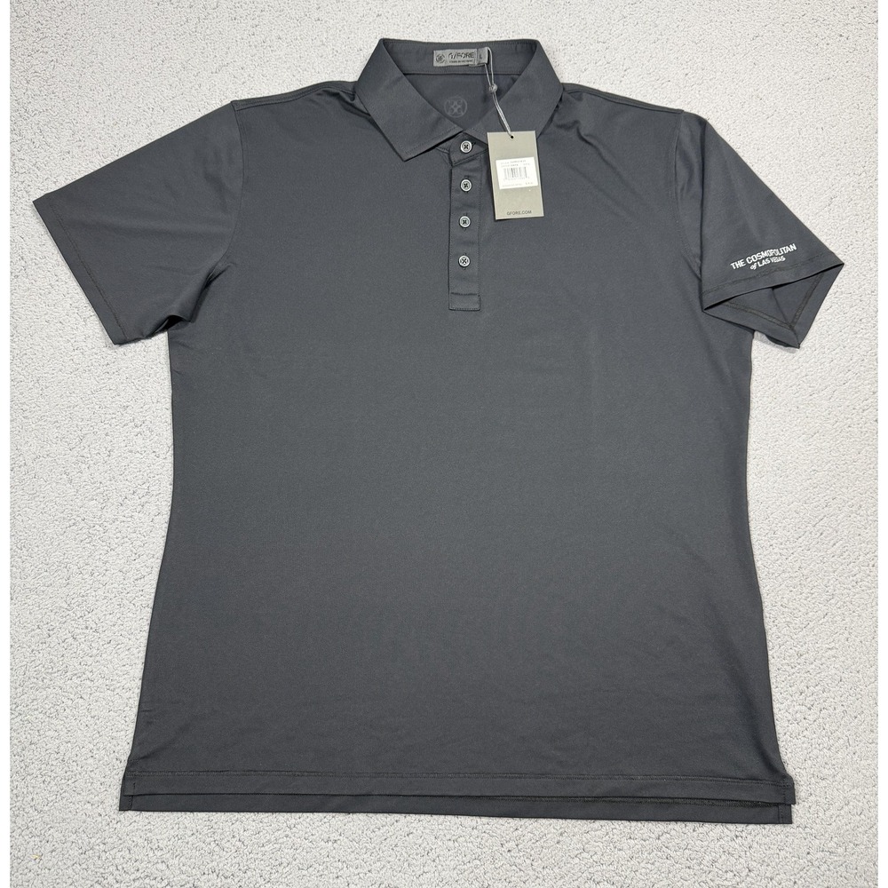 G/FORE Polo Shirt Mens‎ Large Black Cosmopolitan Las Vegas Golf Stretch